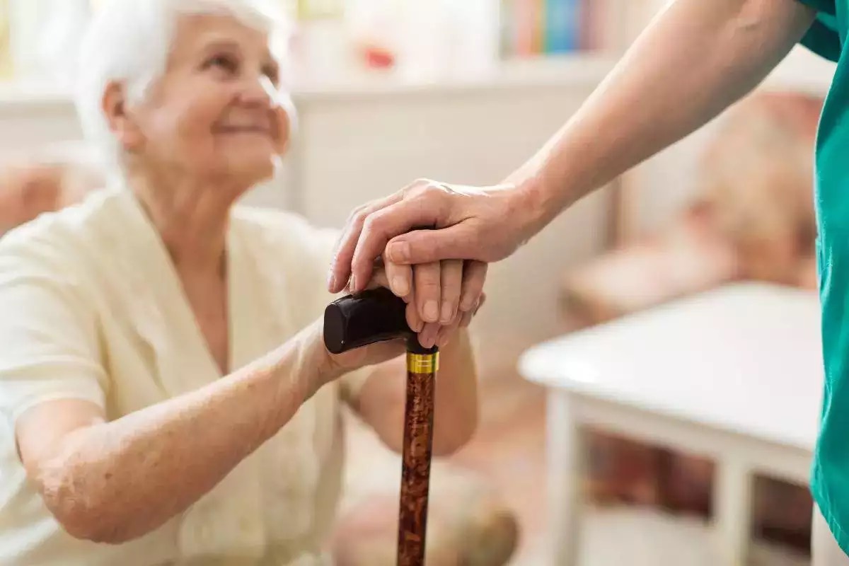 Caregiver comforting